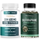 Sulforaphane Complex & 400mg DIM- kiegészítés fokozott ösztrogén egyensúlyhoz a nők számára