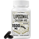 Liposzómás kalcium AKG kiegészítés 1500 MG (Alpha- ketoglutarikus sav), magas abszorpció, hatékonyabb Than AAKG, Ca AKG a hosszú élettartam, Age Defense, Cellular Energy, Metabolikus funkció, 60 Softgels
