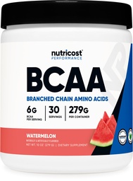 Nutricost BCAA por (Görögdinnye, 30 adag) - Optimal 2: 1: 1 arány