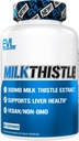 Evlution EVL Silymarin Milk Thistle Capsules - Supplement for Optimális Máj Cleanse Detox & Javítás - Herbal Máj Támogató Kiegészítés Tiszta Tejhere kivonat - 60 Non-GMO Veggie kapszula