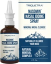 Nasomin ® Jód Nasal Spray - Tisztítja és frissíti az orrjáratok - Jód & Fulvic Acid Blend - 150 + Használat Per Tartály - 100% Természetes Ásványi Formula - (2 oz. Üveg + Orális Sprayer)