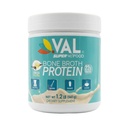VAL Bone Broth fehérje por - 22g fehérje, 12g Collagen, MCT & Pea fehérje - Gut, Skin & Joint Support - Paleo Friendly, Gluten Free - Csirke Flavor, 16 Servings