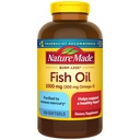 Természet Készült Burp kevesebb hal olaj Omega 3 kiegészítők, 1000mg Softgels, Omega 3 Halolaj kiegészítők egészséges szív támogatás, 320 Softgels, 160 napos ellátás