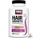 FORCE FACTOR Haj Növekedés Akcelerátor Multivitamin nők és férfiak, a Listerva, Biotin, Lófarok és Vitaminok A, B12, C, D & E vékonyabb haj, egészségesebb bőr & körmök, 90 kapszula