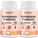 Menopauza-kiegészítők nőknek, 120 milliárd CFU probiotic, 13- in1 Gyógynövények és botanikai komplexum, Hormonos menopauza, hőhullámok, éjszakai izzadás, hangulatváltozás, alvási zavarok, Vegán, 120 Caps