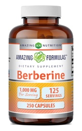 Amazing Formulas Berberine 1000mg Per Serving 250 Capprovement Supplementary 124; Non NATIONAL Aviation 124; Glutén Free Aviation 124; Made in USA - Proudly Made in The USA with Garanted Clearity & Potency