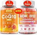 NEVISS 1Pack CoQ10- 250mg töltött gumik + 1Pack ADK-vitamin B12 gumival