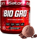 iSatori BIO- GRO proteinszintetizáló, az izmok helyreállítására és növekedésére, fokozott stimuláns ingyenes pre- edzés és Colostrum kiegészítés Bioaktív peptidekkel - Csokoládé fagylalt (60 adag)