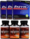 Enzyte ® + Ogoplex ® Bundle Wondle 124; Natural Man Enhancement + Prosztata & Climax Enhancement - 90 Day Supply of Each Brand