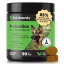 Pet Honesty Probiotics kutyáknak alkalmi hasmenés és boel támogatás, emésztési Enzimek prebiotics for gut Health for Dogs, Immunity Health & Itch Relief (Duck 90 ct)