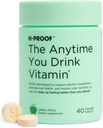 H-PROOF The Women You Drink Vitamin, Máj Egészség & Immunity Support with Electrolytes, Milk Thistle, és Vitamins B & C - 40 rágótabletta (20 adag), Vegan, Green Apple