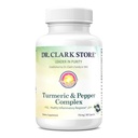 Dr. Clark Store Turmeric & Black Pepper kivonat - 710mg, 100 kapszula, immuntámogatás, antioxidáns, emésztés egészségügyi kiegészítés felnőtteknek