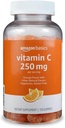 Basics C-vitamin 250 mg Gumies, Orange, 150 Count (2 per Serving), Immune Health (Korábban Slimo)