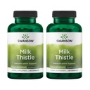 Swanson Milk Thistle (Szabványosított) - Herbal Máj Support Supplement w / 80% Silymarin - Natural Formula Súgó, hogy fenntartsa az általános egészség & jólét - (120 kapszula) (2 csomag)