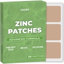Cink tapasz (csomagban 60) - 100% Természetes tapasz nőknek és férfiaknak - Biotinnal - Immun & Body Support - Javított képlet