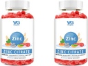 VITA GLOBE Cink Citrate Gummees - 50mg Napi Cink Supplementary 124; Immunrendszer & Skin Health Support