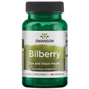 Swanson Maximum Strength Bilberry 250 mg, 60 Capsules | Antioxidant Nutrition for Your Eyes, Supporting Liver Health and Promoting Heart Health in Convenient Capsules, Non-GMO