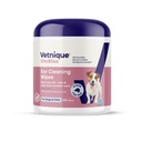 Vetnique Oticbliss Cat & Dog Ear Wipes, Ear Cleaner for Wax, Dirt & Odor | 100 Pre-Moistened Dog Ear Cleaning & Deodorizing Wipes With Salicylic Acid & Aloe Vera, Wipe Away Wax, Dirt & Odor, Cat-Safe