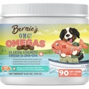 Bernie OMG-ja! Omegas sajtok kutyáknak - 5X Extra Strength DHA + EPA, Halolaj, Egészséges bőr és kabát, Allergia-mentesség, Közös kiegészítés (Sertésízű)