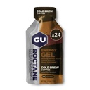 GU Energy Roctane Ultra Endurance Energy Gel, Vegan, Gluten-Free, Kosher und Dairy-Free On-The-Go Sports Nutrition for Running, Biking, Wandern oder Skifahren, Kalt Brew 2X Koffein (24 Pakete)
