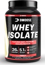 DMoose Whey izolate fehérje por I 26 g fehérje I 5.1g BCAAS I glutén mentes I segít fenntartani izomtömeg & csökkenés helyreállítási idő I csokoládé & vanilla I 30 szervek