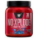 BSN N.O.-XPLODE pre edzés por, energia kiegészítés férfiak és nők számára kreatin és Beta-Alanine, Flavor: Blue Raz, 30 szervizek