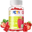 Háziállatok Legtisztább Glucosamine Chondroitin Gumies MSM & Elderberry Extra Strength - Közös támogatás, Antioxidáns Immun Support Supplement felnőttek, férfiak és nők. Szamóca