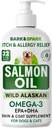 BARK & SPARK lazacolaj kutyáknak és macskáknak - Natural Omega3 Halolaj kutyáknak - Skin & Coat Support - Liquid Food Supplement for Pets - EPA + DHA Zsírsavak közös funkcióhoz, Immun & Heart Health 32oz