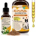Quercetin for Dogs, Dog Quercetin Liquid Drops, Dog Quercetin Herbal Supplement Support Allergy Relief,Immune Health, Respiratory Health, Skin Health, Gluten Free, Non GMO (60 ml/2 Oz)