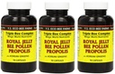 Y.S. Eco Bee Farms, (3 csomag) Royal Jelly, Bee Pollen, Propolis, Plus Korea Ginseng, 90 kapszula