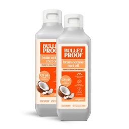 Golyóálló agyi oktán C8 MCT olaj, 32 Ounces (csomag 2), Keto kiegészítés tartós energia és anyagcsere támogatás, csomagolás május Vary