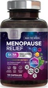 Menopauza kiegészítők Női Dong Quai, Chaste Berry, Black Cohosh, 8 milliárd CFU probiotikumok - Hot Flash Night Sweats & Menopauza Relief Probiotic hüvelyi, emésztési egészség - 120 kapszula