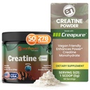Földi Nutri Creatine Monohidrát Por - Tiszta kreatin kiegészítés izomerő, Erő és teljesítmény - Non-GMO, Cukormentes, Adalékanyag- mentes - a férfiak és nők, ízesített 250g