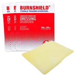 Burnshield 4" X 4" Barn Dressing Sterilization, 3 Pack