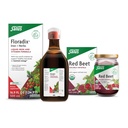 Floradix Iron & Herbs (16.9 oz) & Salus Red Beet Crystals (7 oz) - Iron Supplement for Healthy Energy Support * & Organic Nutritional Beet Root Drink Mix