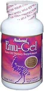 Ultra Emu- Gel Emu Oil Dietary Supplement Soft Gel Capsules 90 / 750mg