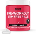 BOD Pre Edzés Pirula természetes zöld tea, elektrolitok, L- Theanine, Beet Root, Támogatja az energia, Endurance, Workout Performance nélkül Jitters vagy Crash, Vegan Előedzés nők és férfiak, 120Pills
