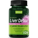 Silymarin Milk Thistle Máj Detox kapszula zsíros máj, Alcachofa y Cardo Mariano con Silimarina para el Higado Graso, Máj Cleanse Detox & javítási képlet w / Articsóka kivonat. 120Számolás