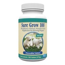 PetAg Sure Grow 100 - Promotes Optimal Bone Development in Puppies Eight Weeks and Older - with Calcium, Phosphorus, and Vitamins A & D - 100 rágótabletta
