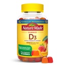 Természet Készült D3-vitamin 5000 NE Per Kiszolgáló Gumiták Extra Erő, Csont- és Immun-egészségügyi támogatás, 80 D-vitamin Gumiták felnőttek, 40 napos ellátás