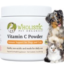 Wholistic Pet Organics Pure Ester- C Powder for Dogs - 2 Oz - Egészséges alternatívája a kutya allergia sajtok - C-vitamin kiegészítés kutya allergia megkönnyebbülés, Immuntámogatás, Itch Relief kutyáknak - Készült USA