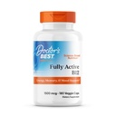 Doctors Best Fully Active Metil B12, Metilcobalamin, Energy, Memory, & Mood Support, Non-GMO, Gluten Free, Soy Free, Vegan 180 Veggie Caps