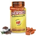 iSatori Energize Brain & Focus koffein pirula - Fast Activity All Day Energy Pills, Brain Booster, Energy and Fókusz kiegészítés, Time Release koffein means No Jitters, No Crash (60 tabletta)