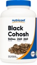 Nutricost Black Cohosh 540 mg, 240 kapszula - nem-GMO, glutén mentes