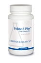 Biotics Research Folate 5 Plus High Potency Folate B12, Metil Support, 5 Milligramm Natural and Whole Food Form of Folate, 18µg B12, Terhesség Táplálkozás, Energia támogatás, Egészséges bőr, 120 tabs