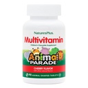 Natings Plus Animal Parade Multivitamin Gyermek rágószerek - Cherry Flavor - 90 Animal- Formaged Tablets - Promotes Health & Well- Being - Vegetáriánus, Gluten Free - 45 Servings