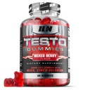 Vas Labs Nutrition Testo Gumies for Men (60 Gumies) - High Strength Booster for Men - Mixed Berry Flavor - Jellemzők Maca, Ginseng, Cink és szelén - Sugar Free & Vegan Alkalmas