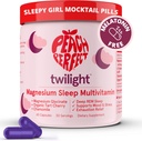 Barack Tökéletes Alvás Magnézium Glicinate Alvás Multivitamin Magnézium Kiegészítés szerves Tart Cherry, Kamilla, 5-HTP, L- Tryptophan, Természetes Álmos Lány Mocktail, 60 kapszula, 30 szerváció