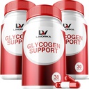 3 Pack - Glycogen támogatás, Glycogen Control Advanced Formula, Glycogen kapszula, Glycogen Fix erős összetevők, 30 kapszula palackonként 90 napig
