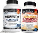 BioSchwartz Magas abszorpció Magnézium Glicinát 500mg kapszula (2 hónapos ellátás) Plusz B-vitamin Komplex C-vitaminnal (2 hónapos ellátás)